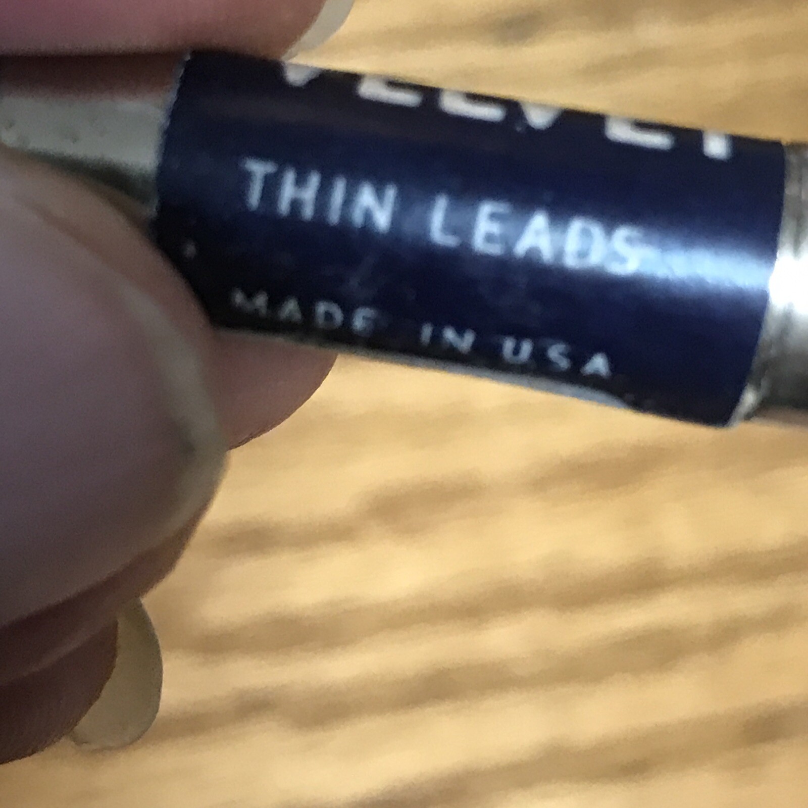 Vintage Velvet HB Mechanical Pencil Lead Tube USA 6 Leads