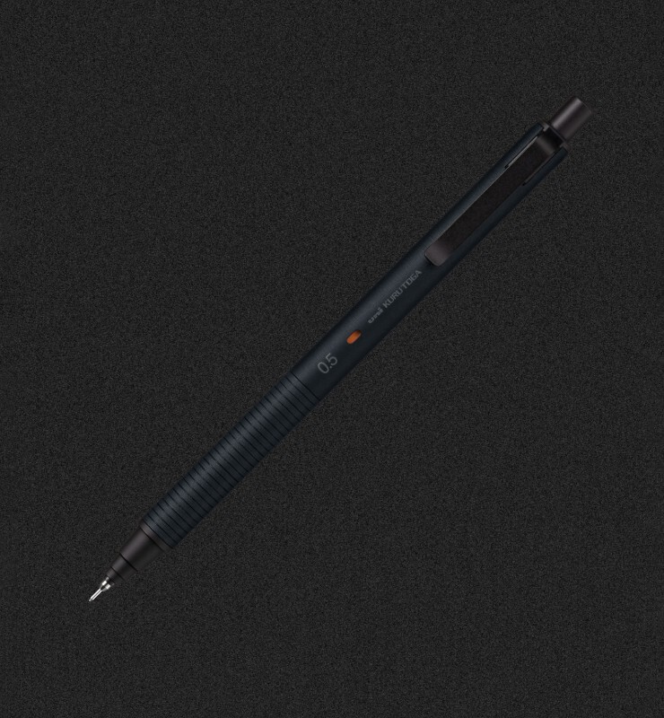 Uni Kuru Toga Metal Mechanical Pencil 0.5 M5-KH Nocturne Black Mitsubishi