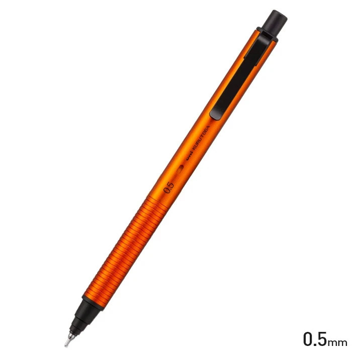 Uni Kurutoga Metal 0.5mm Mechanical Pencil Sunrise Orange Limited Edition Boxed