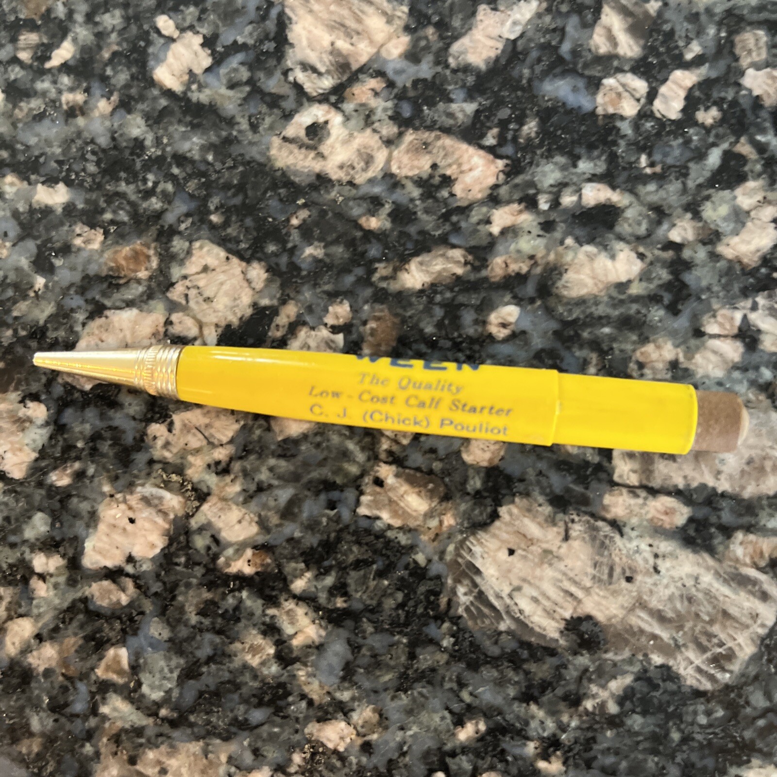 Vintage Mini Mechanical Pencil Advertising Calf Ween -C.J. (Chick) Pouliot