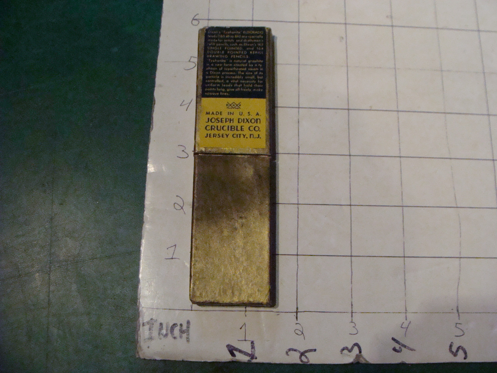 Vintage item: box of DIXON’S typhonite Eldorado refill leads 165 6H incomplete