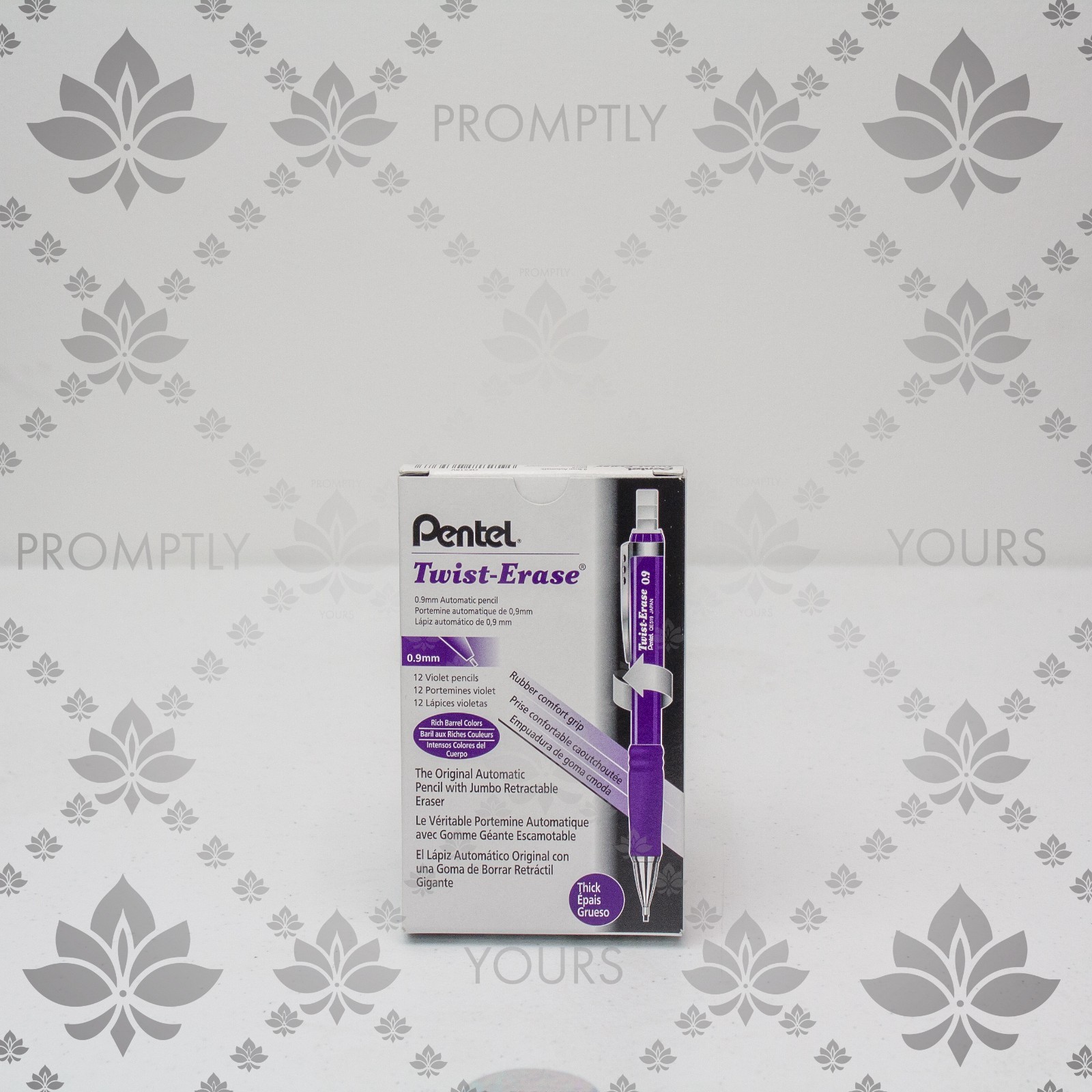Twist-Erase Mechanical Pencil, (0.9Mm), Violet Barrel, Box of 12 (QE519V)