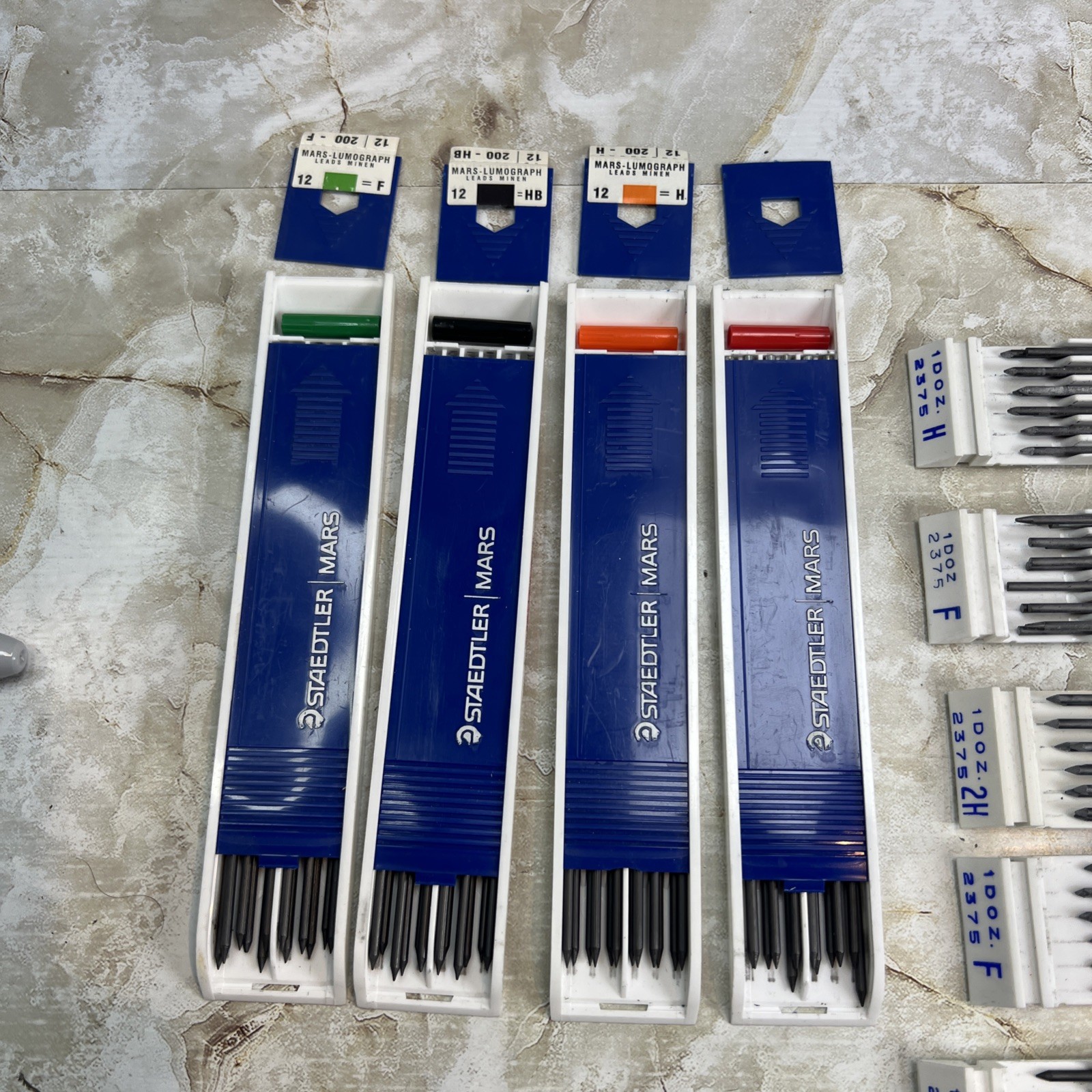 Lot Of Berol Turquoise Eagle & Staedtler Drawing Leads/Pencils Germany Artwork