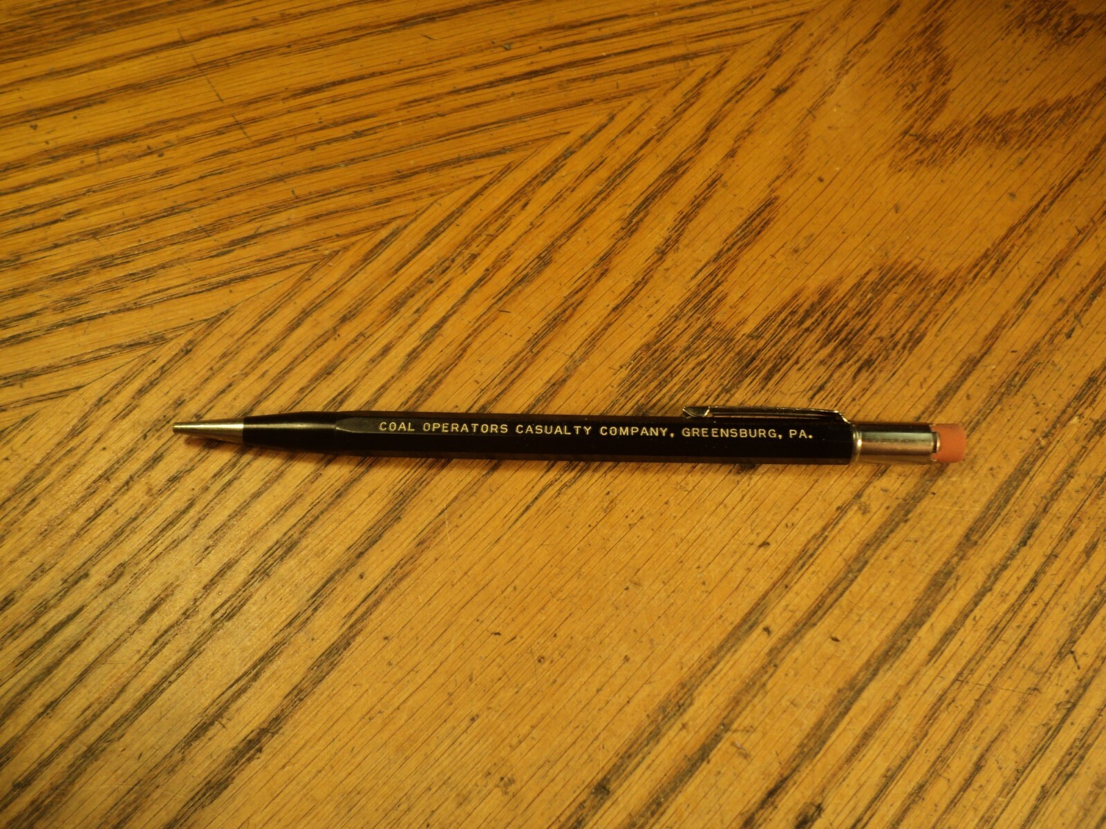 Vintage Autopoint Mechanical Pencil Milo Keigley Insurance Agency Mandan N D