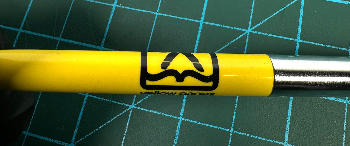 VTG Sheaffer Salesman Sample Yellow Pages Mechanical Pencil PL101 Advertising