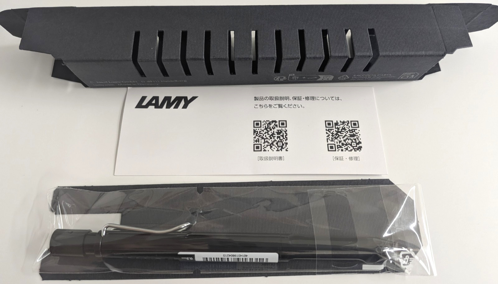 LAMY Safari Kuru Toga Inside 0.5mm Mechanical Pencil Black Uni Mitsubishi NEW