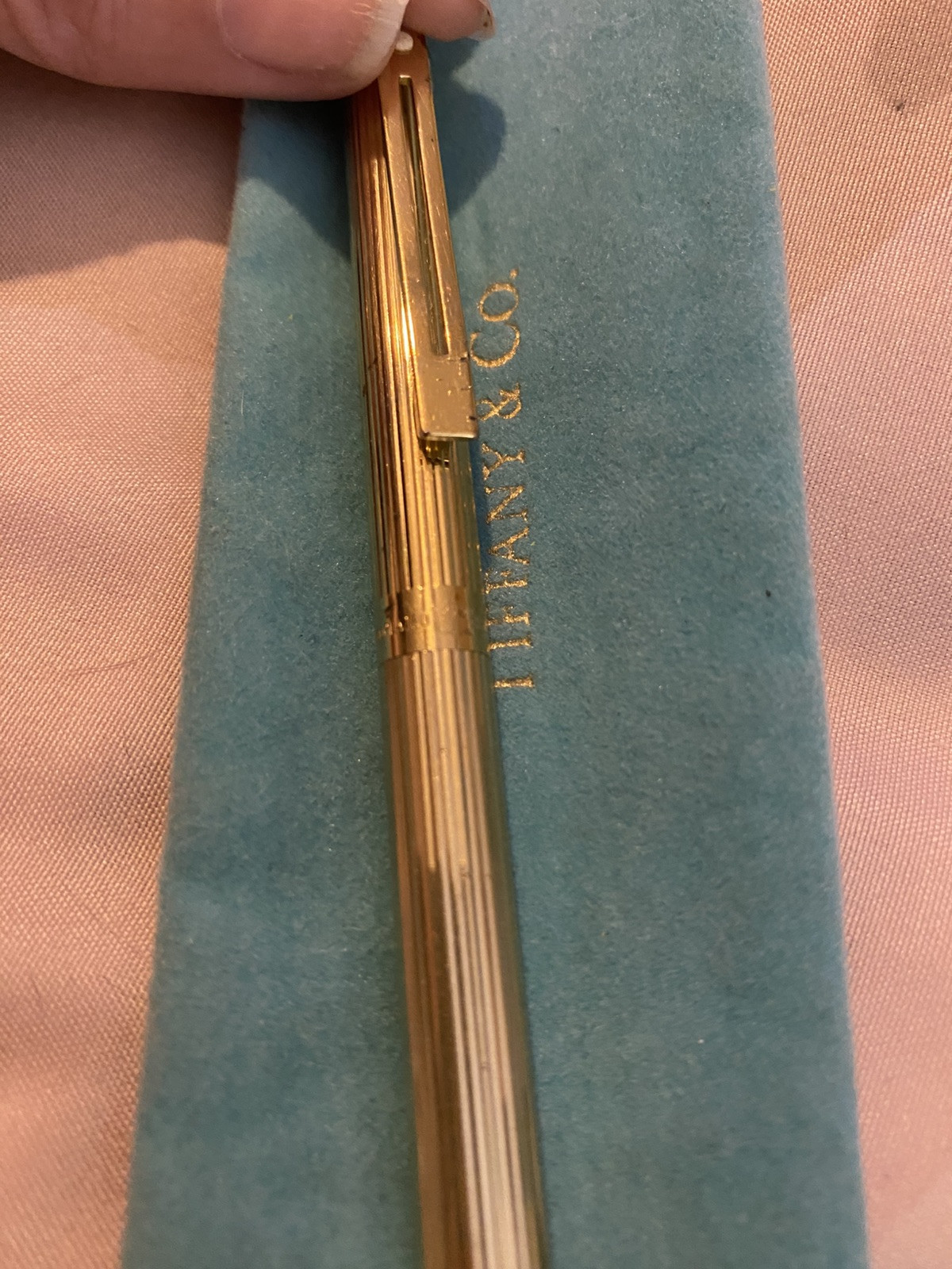Vintage Sheaffer Gold Electroplated Mechanical Pencil White Dot Clip No Lead