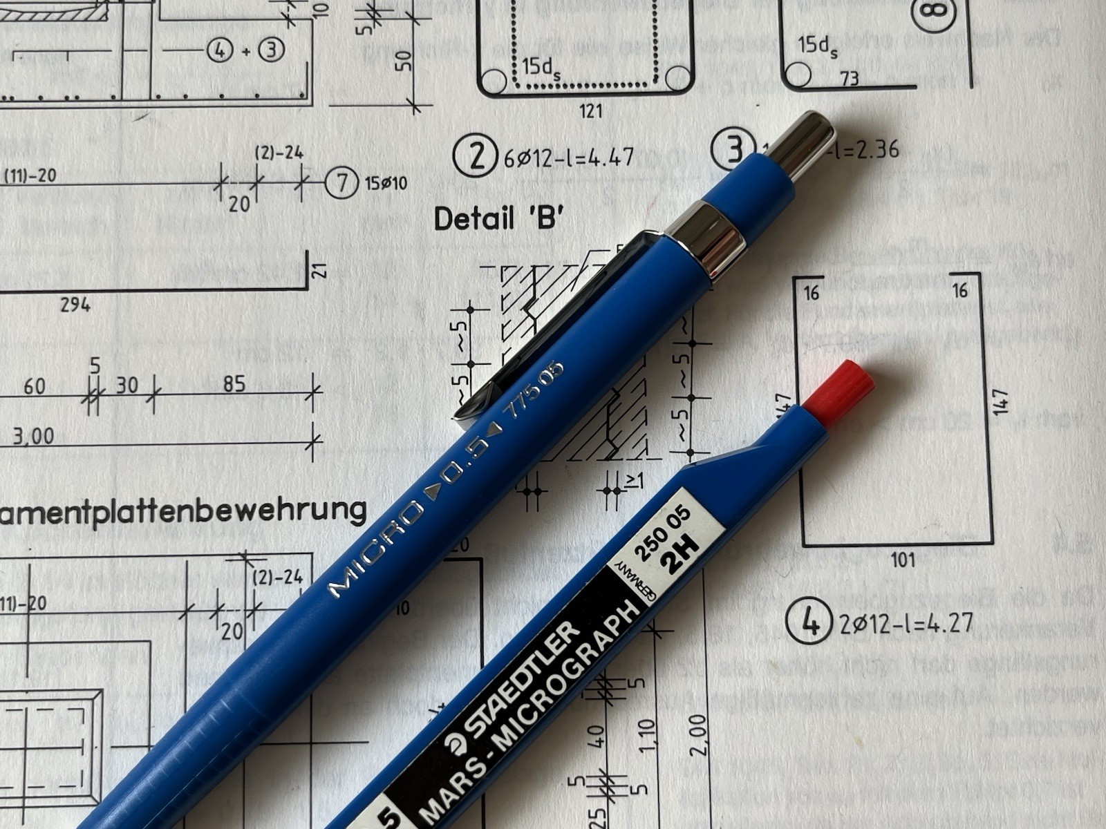 Vintage Mechanical Pencil STAEDTLER MICRO | 0.5 | 775 05 | Blue | Germany | NOS