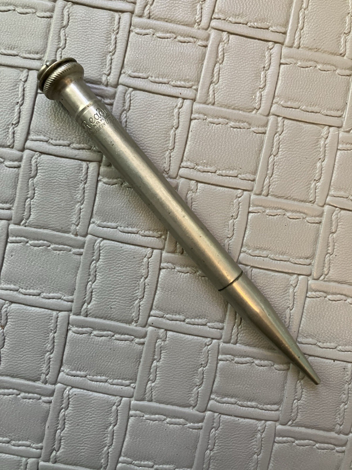 Vintage Ever-Ready Mechanical Pencil Nickel Silver Pendant Unknown Working Cond