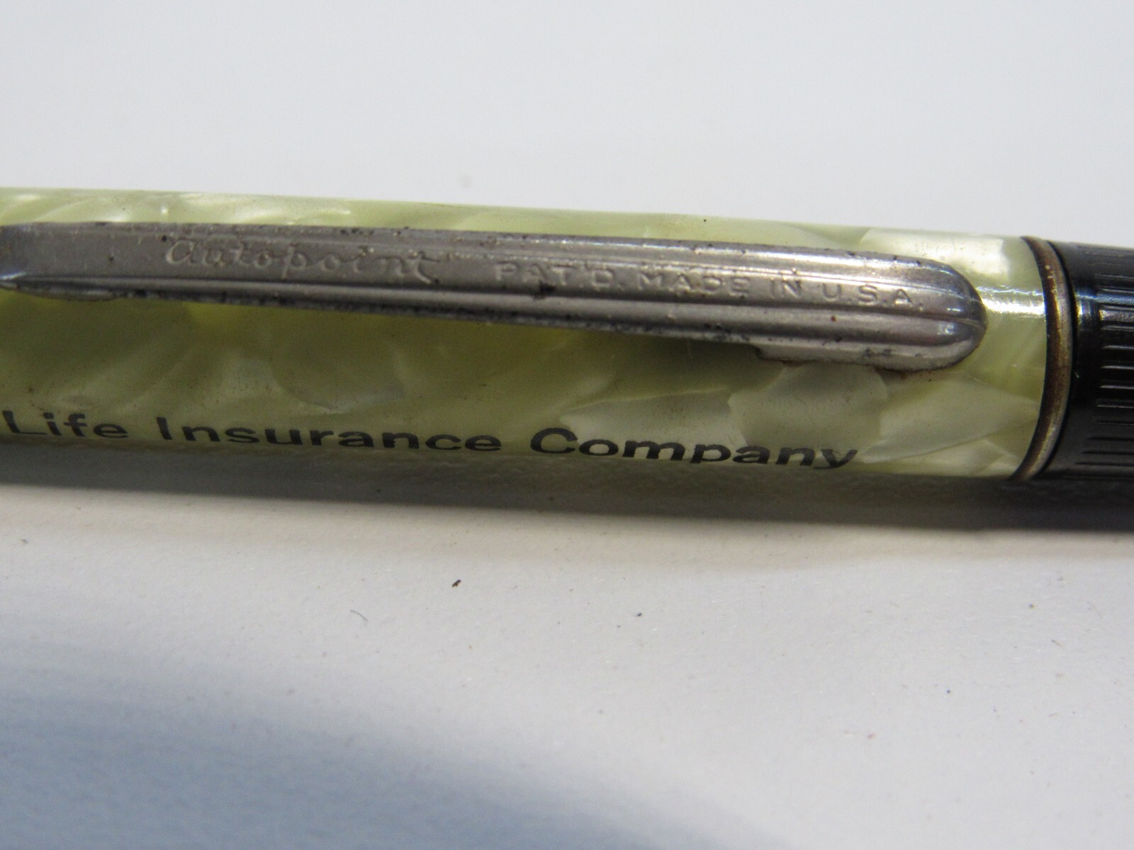 Vtg Autopoint Mechanical Pencil Advertisement Mutual Trust Life Insurance -A14