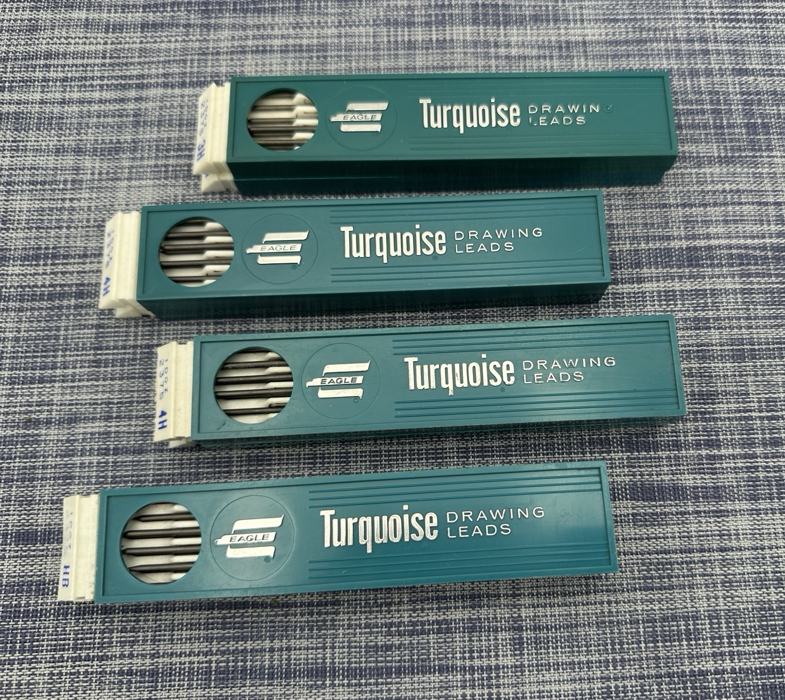 Vintage Eagle Turquoise Drawing Leads Variety Mixed Lot HB, 3H, HB, 5H, 6H 60x