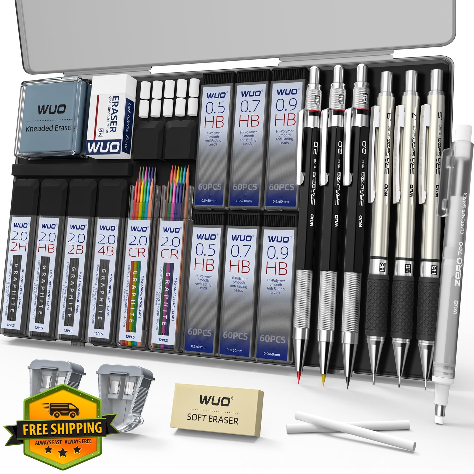 WUO Mechanical Pencil Set 0.5-2.0mm