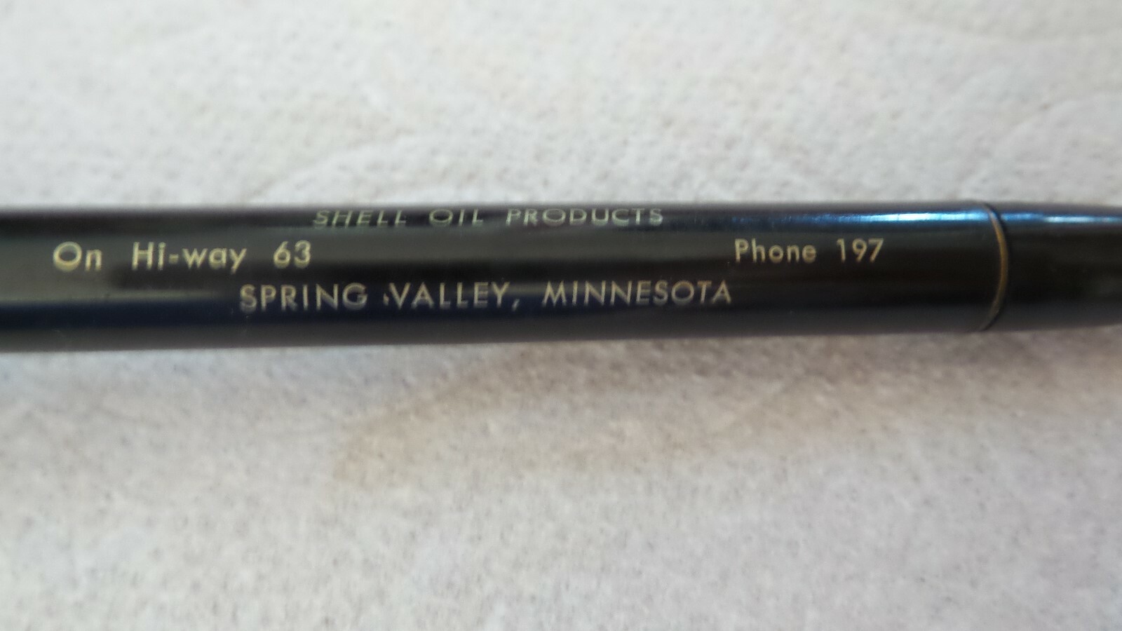 Antique Adv Mechanical PENCIL ALBERT’S CAFE, SHELL OIL Spring Valley, MN