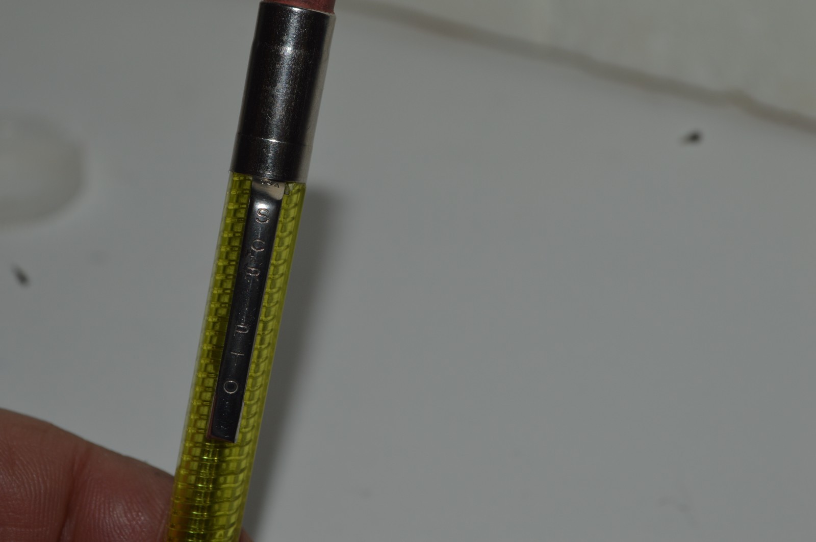 SCRIPTO K780 Mechanical Pencil 1.1mm Translucent Yellow USA 1970’s Excellent