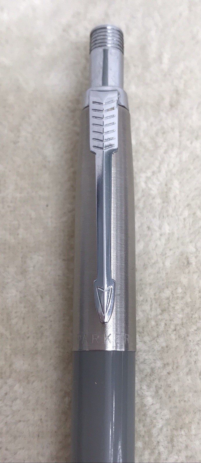 Vintage Parker Jotter Mechanical Pencil Gray Barrel & Stainless Steel Cap – USA