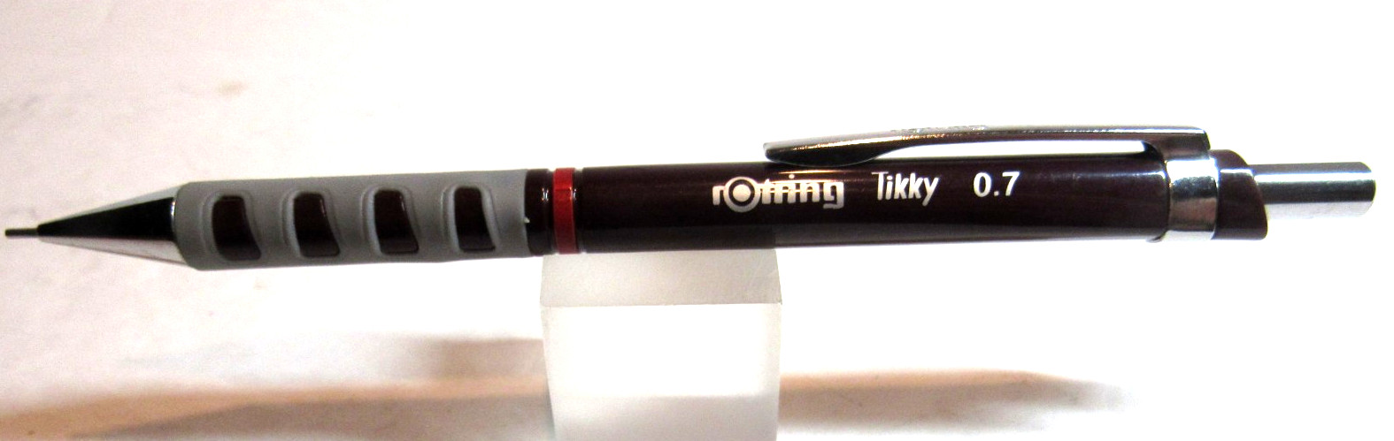 Rotring Tikky -MECHANICAL PENCIL – BURGUNDY RED -.7MM FREE POUCH-USA SELLER