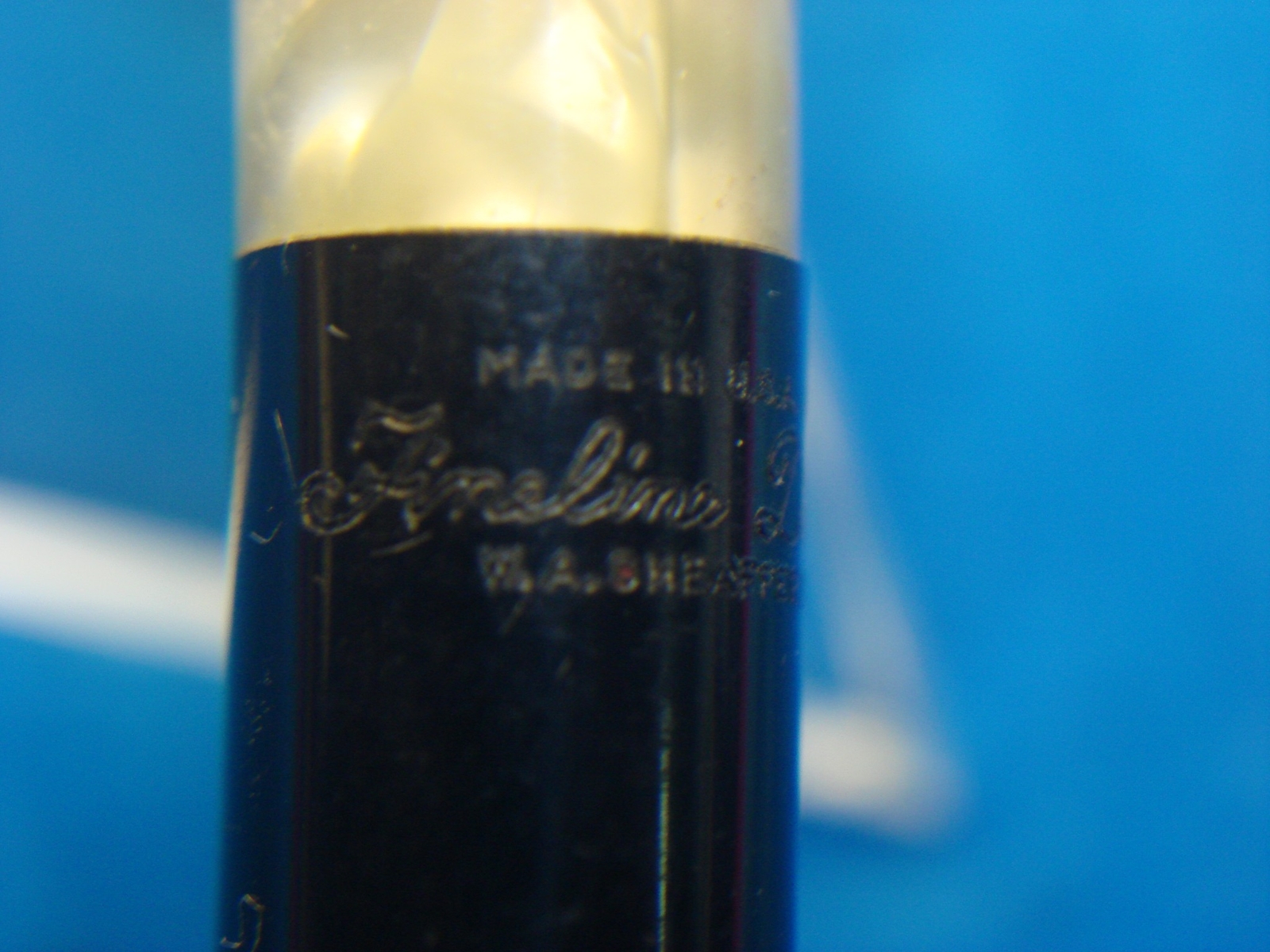 VINTAGE FINELINE by SHEAFFER MECHANICAL PENCIL W/MARBLE TOP – MISSING ERASER