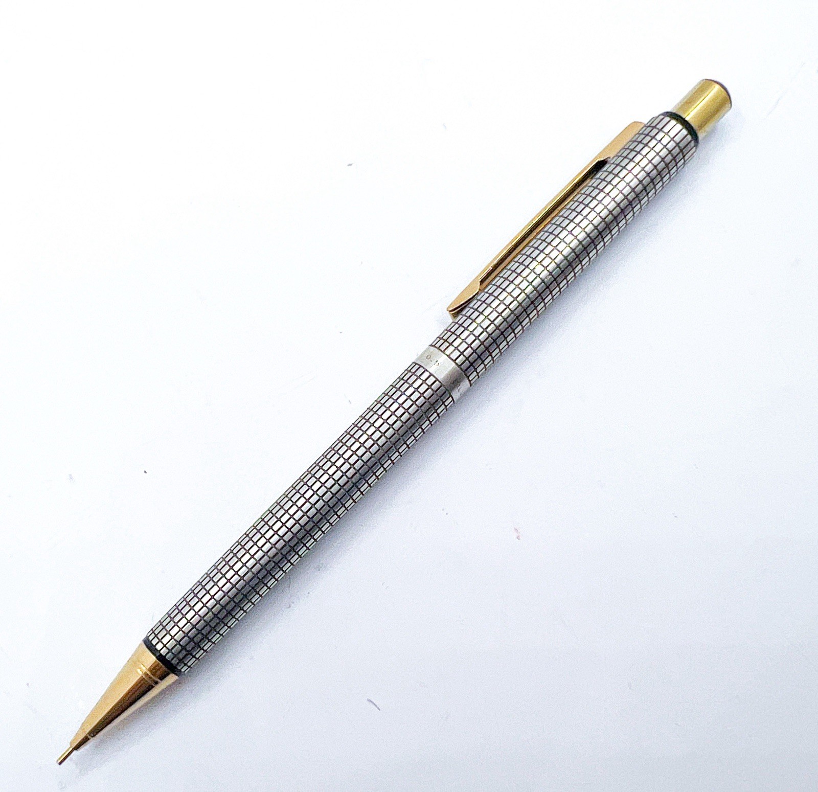 NOS Sailor Sterling Silver 925 Mechanical Pencil 0.5mm 0.5 Gold Trim
