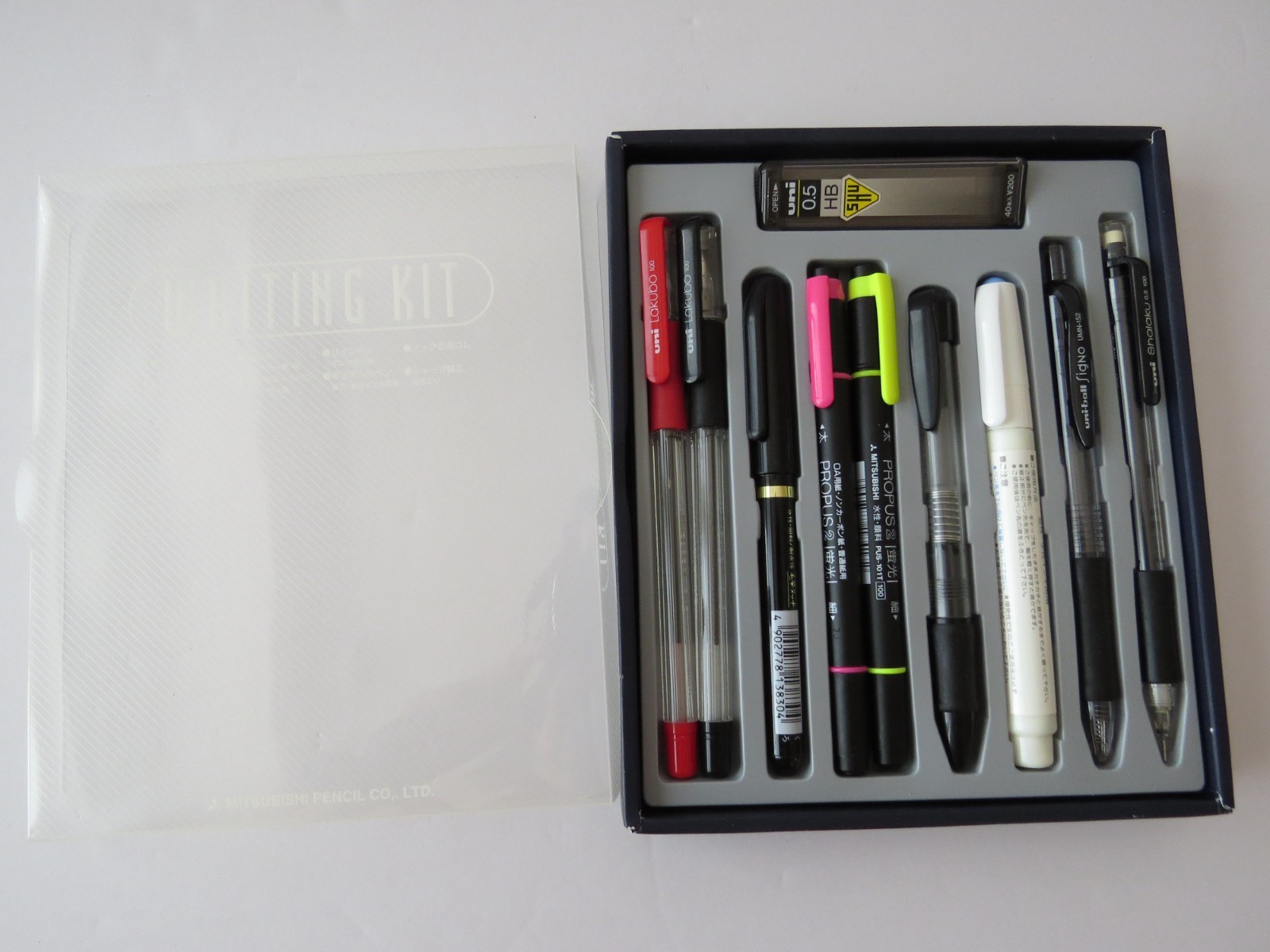 MITSUBISHI Pencil Co., Ltd. Uni Whole Set of Writing Kit KFW-1503 (10 items)