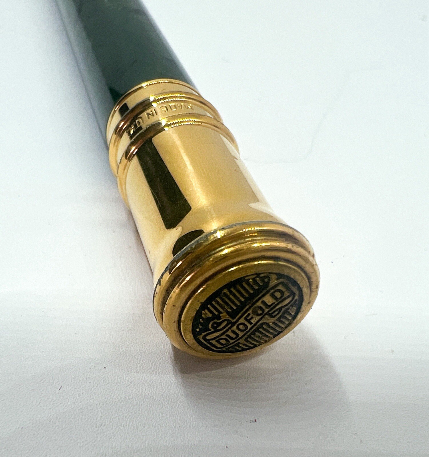 Parker Duofold 23K 0.7mm Mechanical Pencil Twist jade Marble Green Cherry Wood