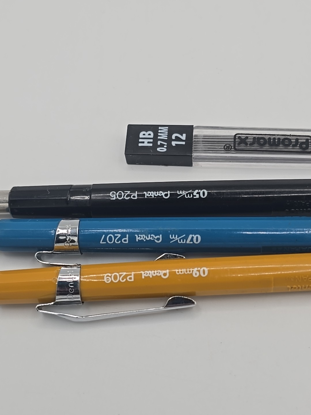 Pentel Mechanical Pencil Lot P205 P207 P209 w/leads EUC