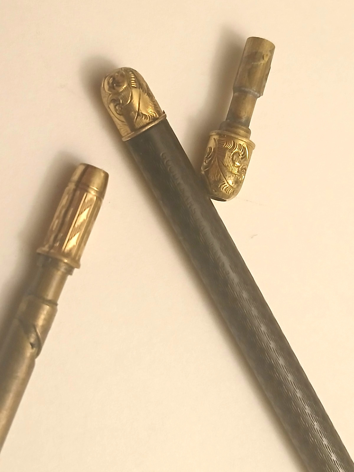 ANTIQUE GOODYEARS MECHANICAL PENCIL PARTS.