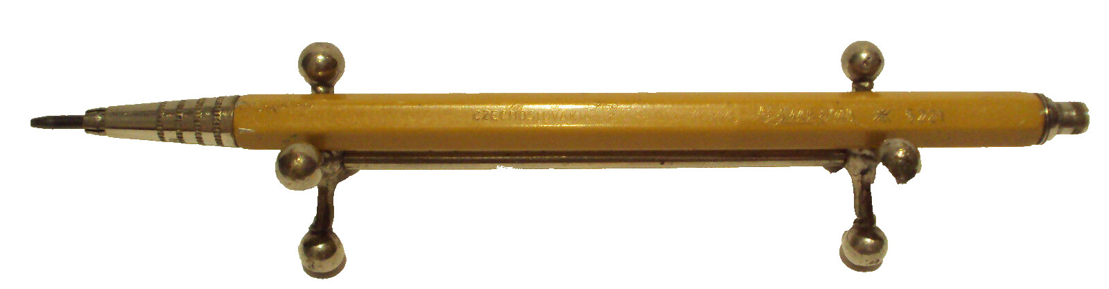 VINTAGE CZECHOSLOVAKIA BOHEMIA WORKS MECHANICAL PENCIL”BLUE STAR”5221 # 426