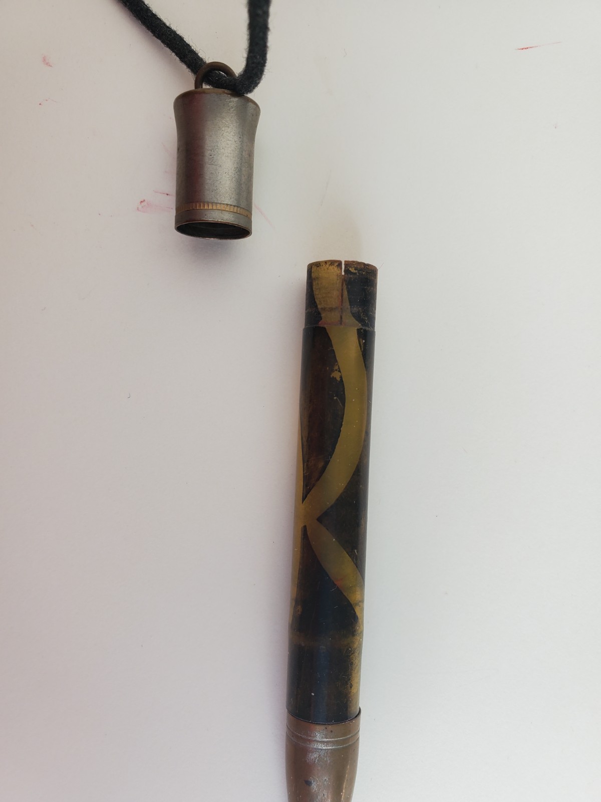 Vintage Ring Top Lead Holder with Tortoise Shell Style Plastic Mechanical Pencil