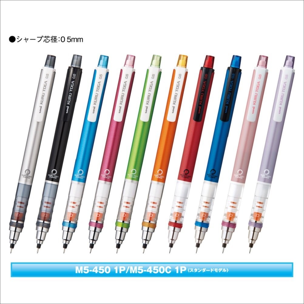 Uni Kurutoga Mechanical Pencil Standard 0.5mm Red M54501P.15