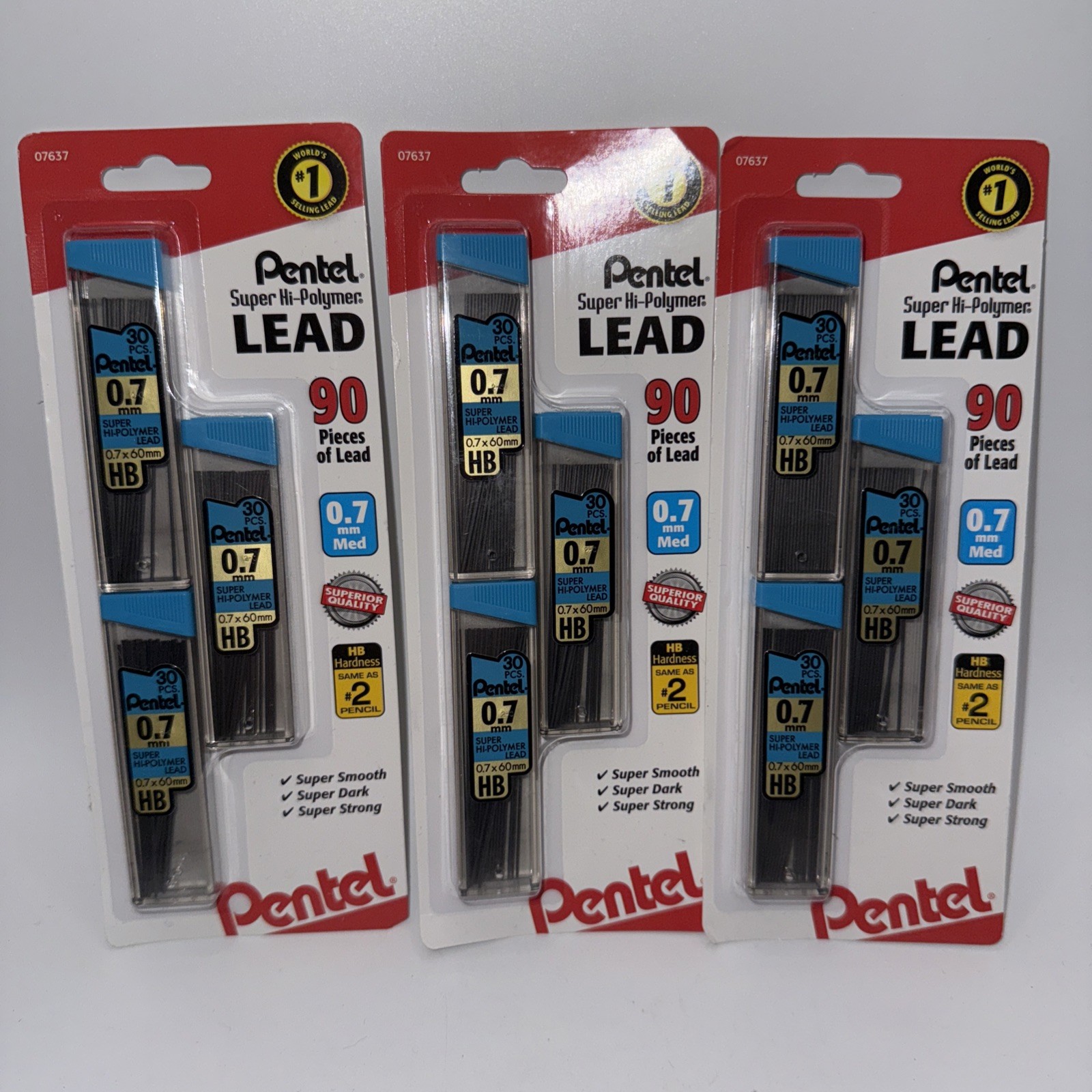 Pentel Twist-Erase Automatic Pencils 3-pks 0.5mm Fine, 1-pk 0.7mm Med, 1 PM 0.7