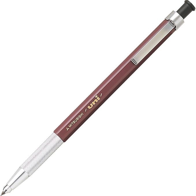 Mitsubishi Pencil Mechanical Graphite Pencil uni Holder MH500F Brown Brass AB