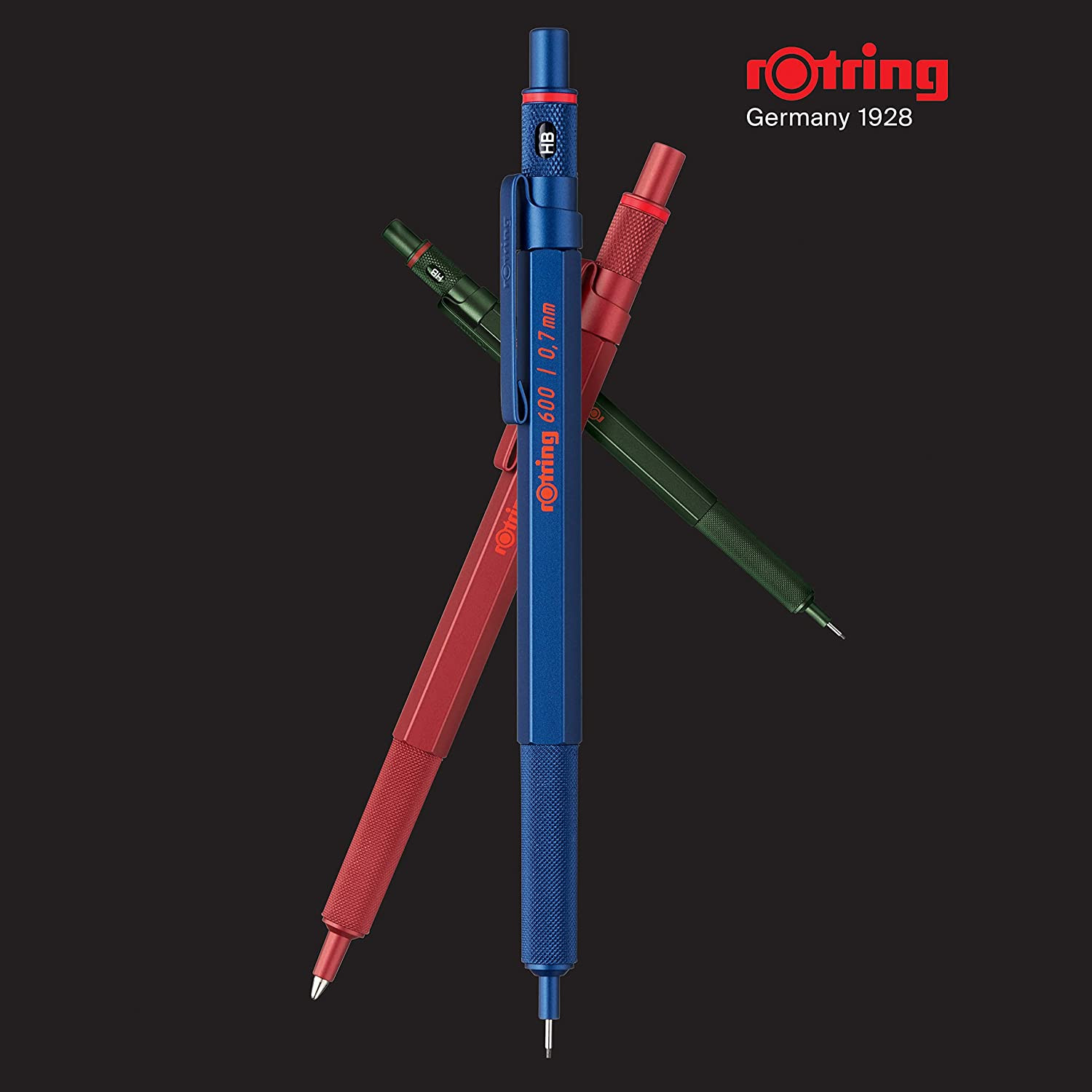 600 Mechanical Pencil | 0.7 Mm | Blue All-Metal Body Propelling Pencil | Non-Sli