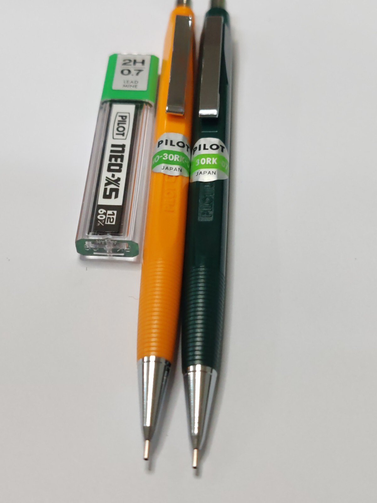 Pilot HO-30RK-07 Mechanical Pencil Vintage New Very Rare 2 Pcs, Japan . 1970s