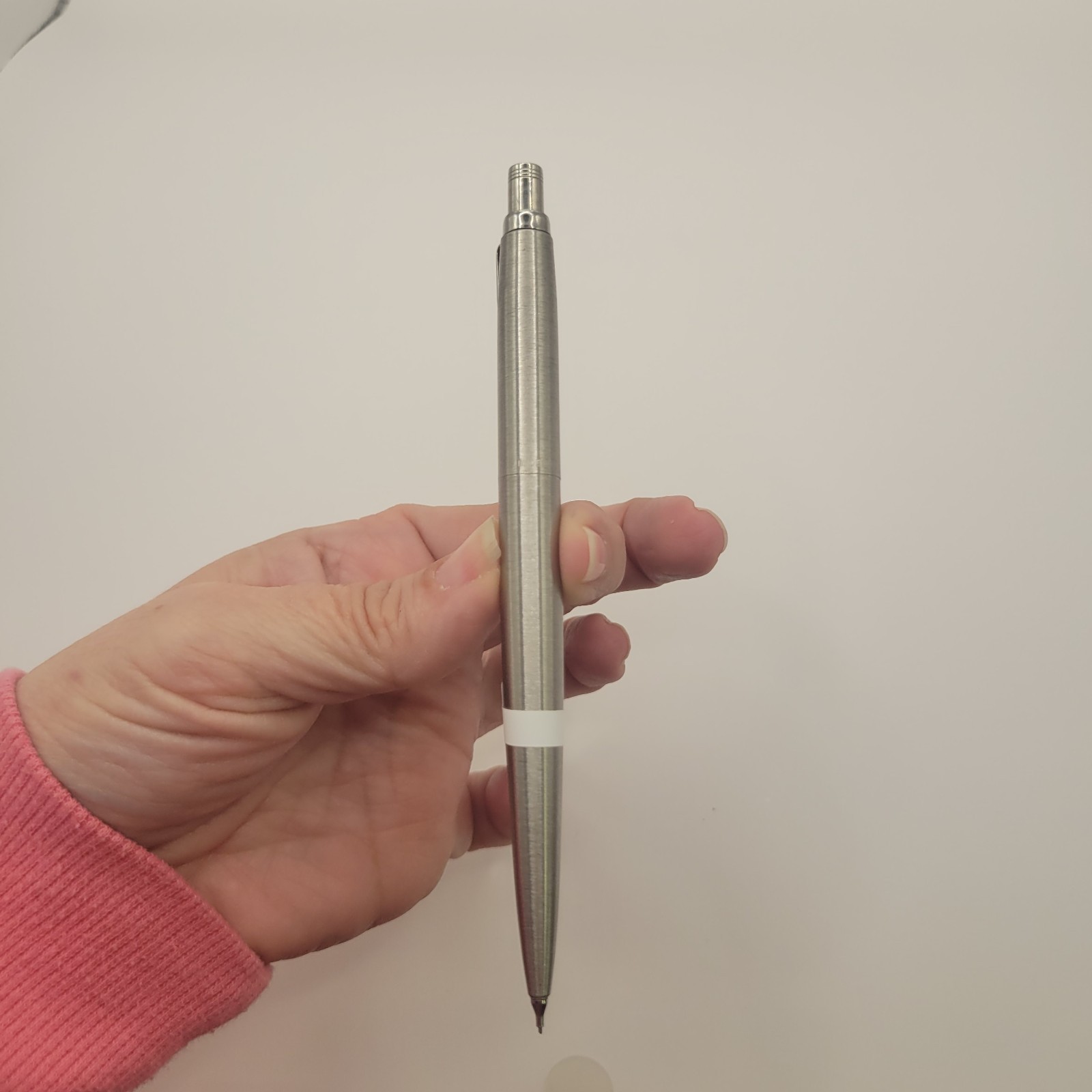 Vtg Parker Pencil Jotter Stainless Steel 0.5mm Pencil USA Eraser