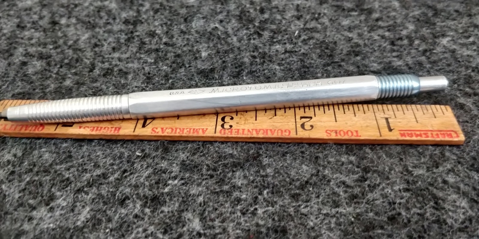 Vintage Eberhard Faber Microtomic 607 Mechanical Pencil Metal USA