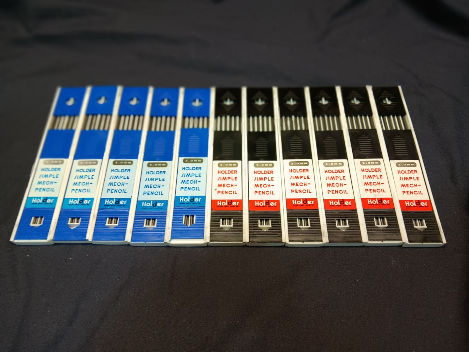 Vintage HOLDER Drafting Pencil Lead 2.0 mm Refill Lot- 11 Boxes Of 12 Leads- 132