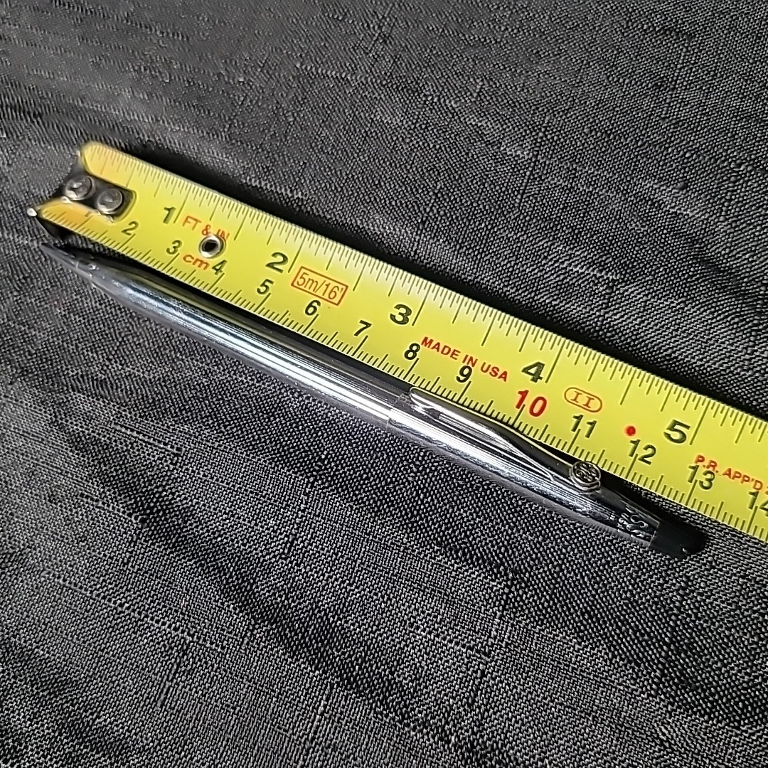 Silver Tone Cross Mechanical Pencil General Electric GE Logo Promo Chrome VTG