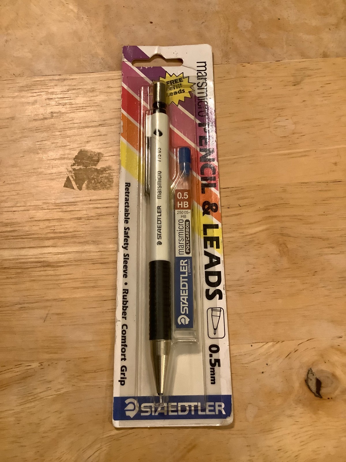 Vintage Staedtler Marsmicro 775 05 White Mechanical Pencil and Leads New NIP
