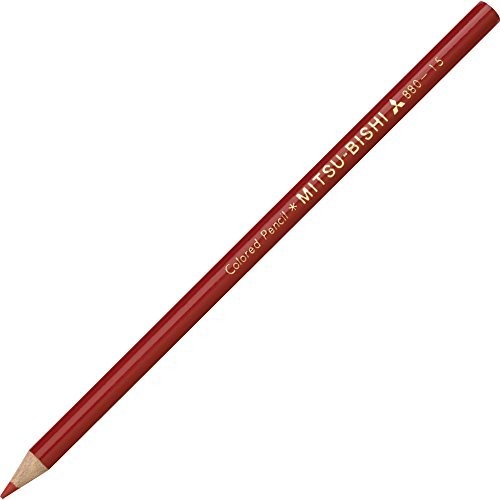 Mitsubishi color pencil 880 15 Red K880.15 12 Pieces Set