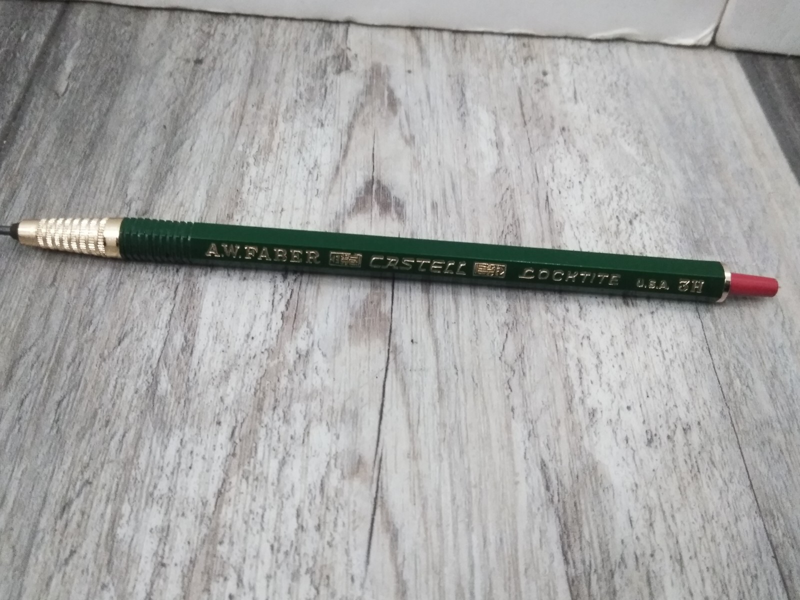 AW Faber Castell Locktite 3H Mechanical Pencil & dixon Lead Box
