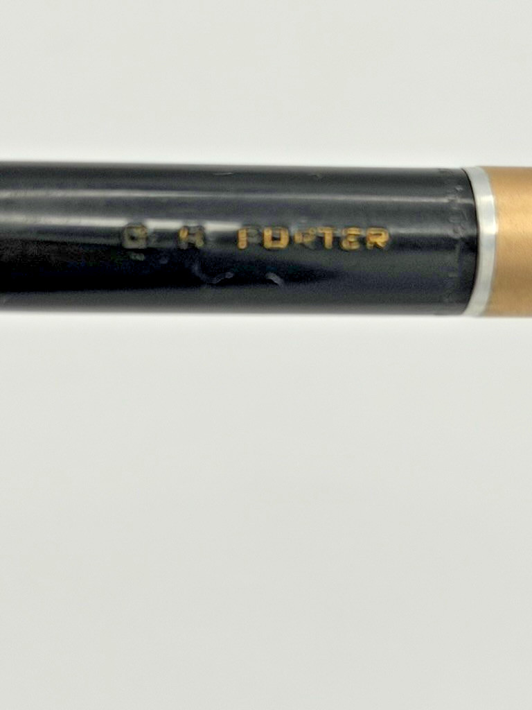 Vintage Waterman Mechanical Pencil Gold Tone Black Barrel Working