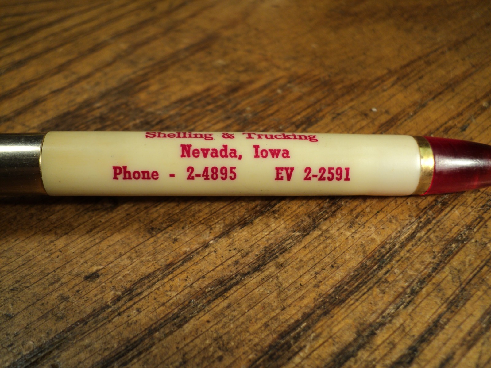 Vintage Mechanical Pencil Advertising Chitty & Son Shelling & Trucking Nevada IA