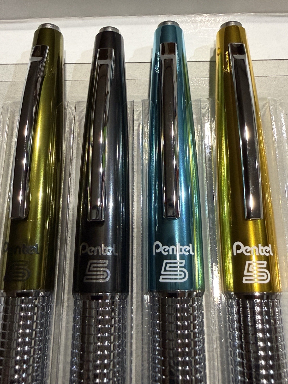 Pentel Mechanical Pencil Kerry 0.5mm Set of 4 P1035 Japan Limited Colors New