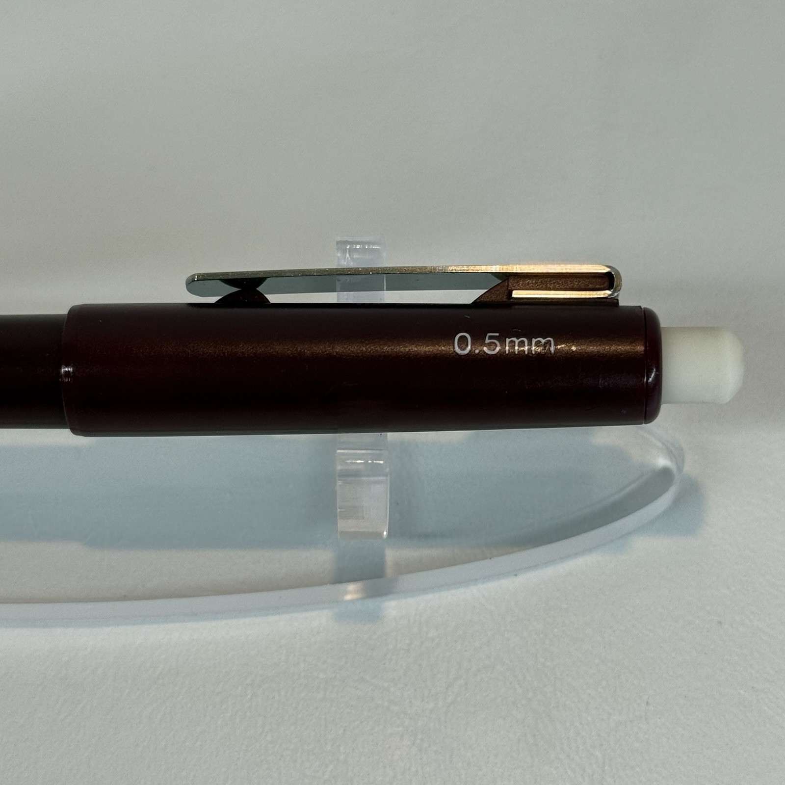 Vtg Skilcraft Mechanical Pencil 0.5mm Plastic Burgundy Twist Eraser Used Works
