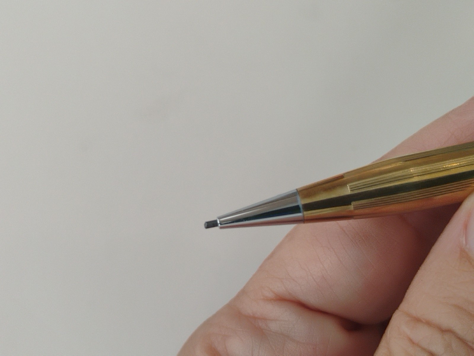 Vtg 14KGF CROSS Retractable Mechanical Pencil w/ Orig Case & Lead, Pitney Bowes