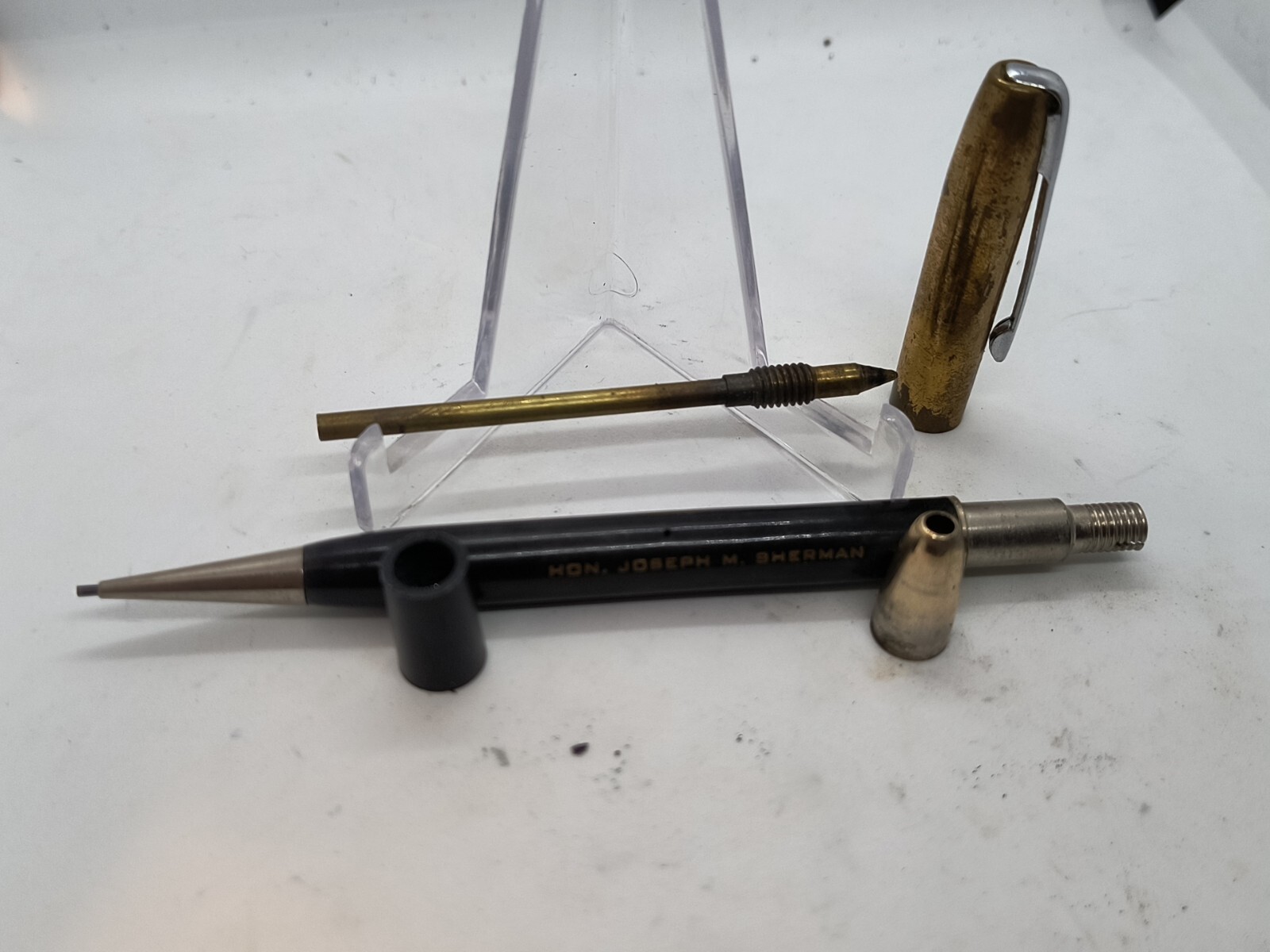 Vintage combo Ball Point pen & mechanical pencil W/ State Of Rhode Island Seal.
