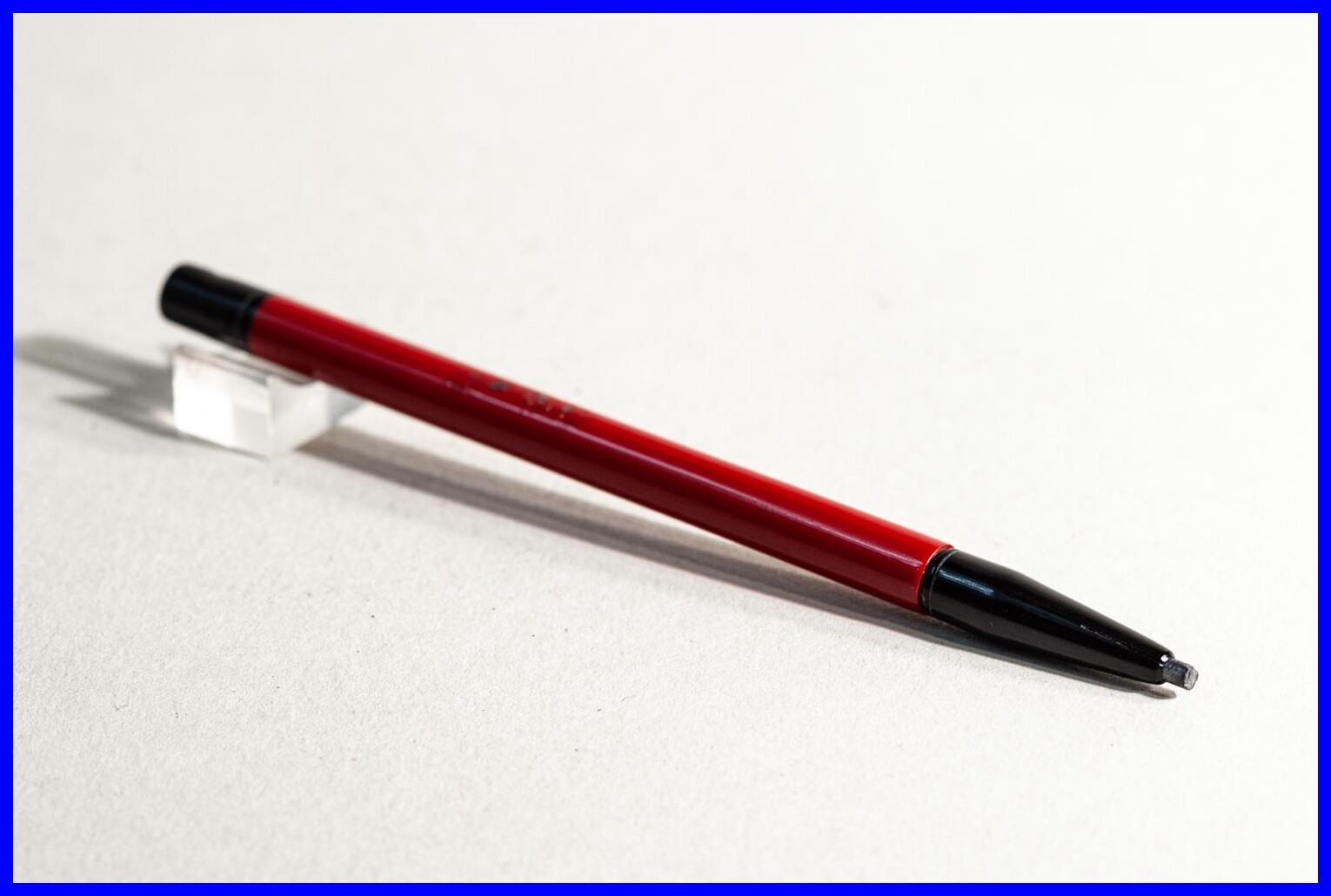 1910 drafting pocket size mechanical pencil 2 mm dark red and black