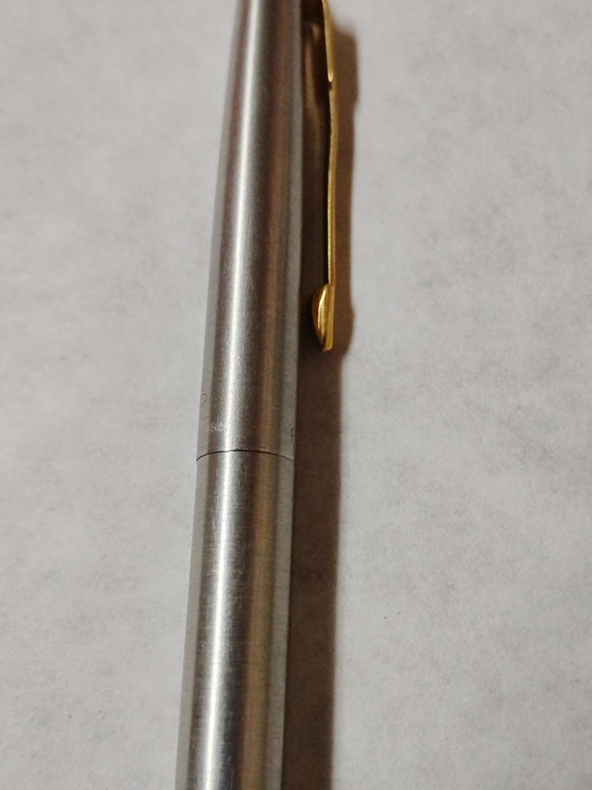 Vintage Parker Mechanical Pencil Silver Chrome & Gold Arrow Clip Works #M4