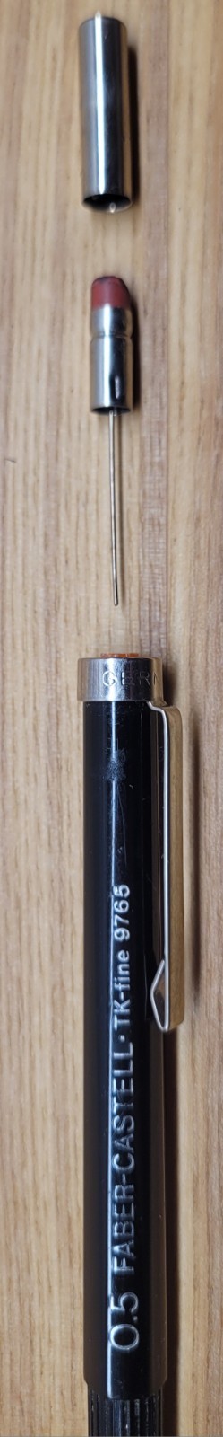 Vintage Faber Castell 0.5 mm TK Fine 9765 Mechanical Pencil Black Barrel Germany