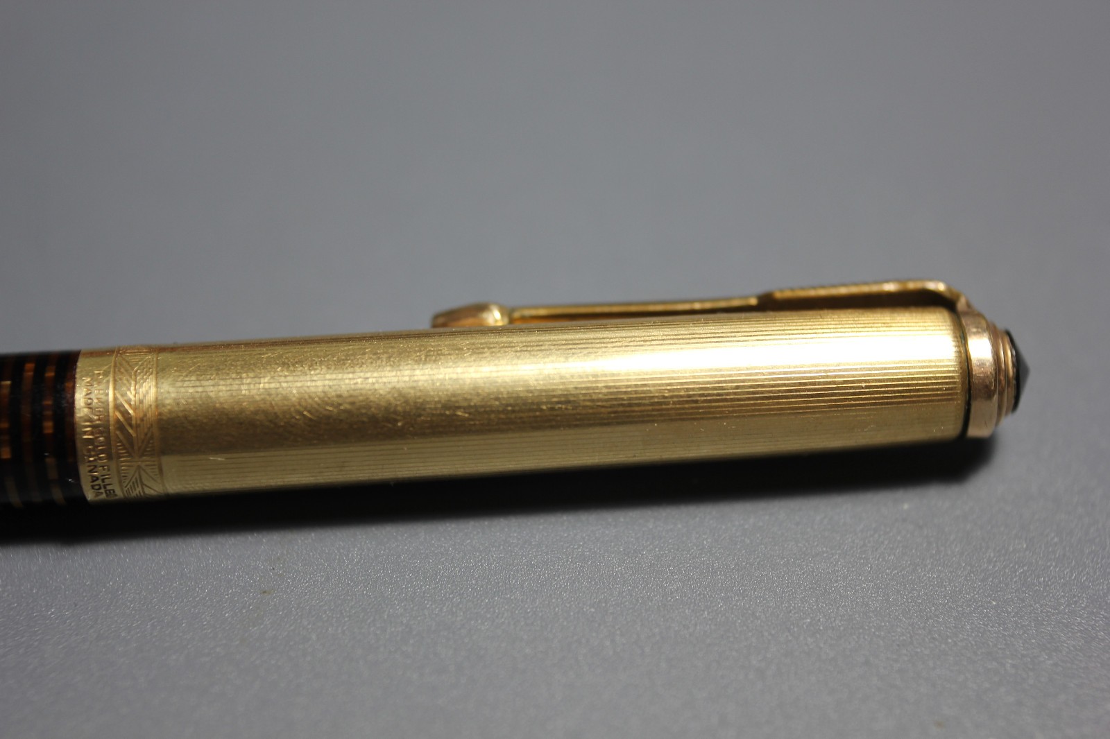 Rare Parker Imperial Vacumatic Pencil Gold Filled *Made in Canada, Golden Pearl